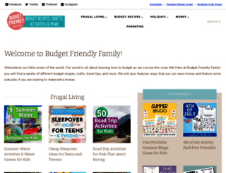 budgetfriendlyfamily.com screenshot