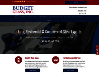 budgetglasstx.com screenshot