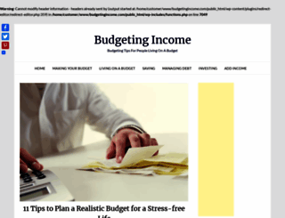 budgetingincome.com screenshot