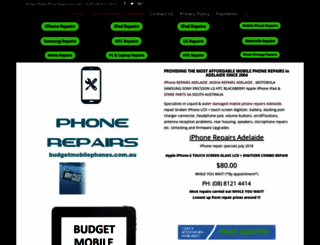 budgetmobilephones.com.au screenshot