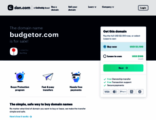 budgetor.com screenshot