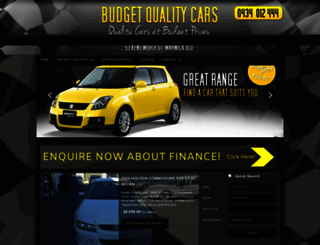 budgetqualitycars.com.au screenshot