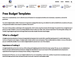 budgettemplate.net screenshot