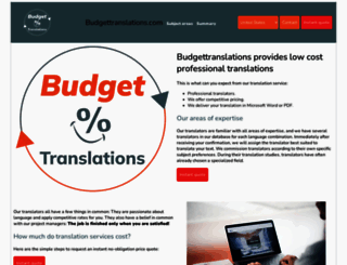 budgettranslations.com screenshot