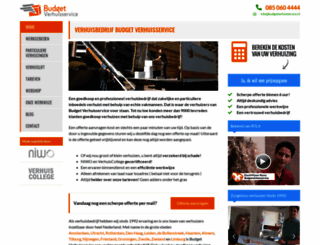 budgetverhuisservice.nl screenshot