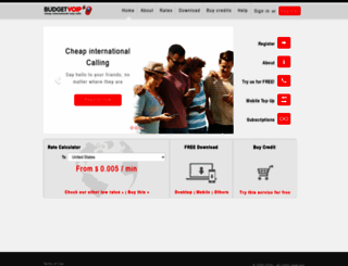 budgetvoip.com screenshot