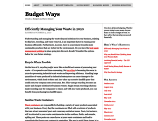 budgetways.com screenshot