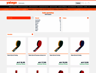 budo-sportshop.yatego.com screenshot