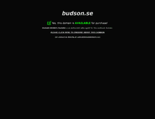 budson.se screenshot