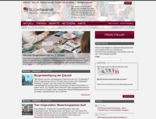 buergerhaushalt.org screenshot
