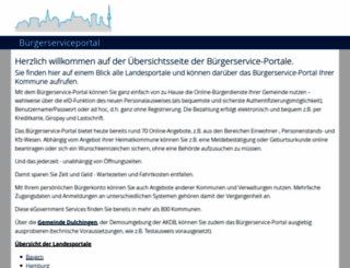 buergerserviceportal.de screenshot