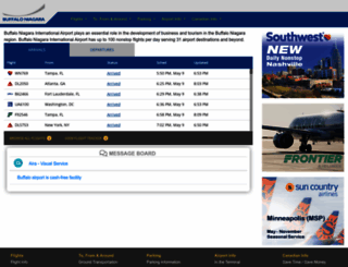 buffaloairport.com screenshot