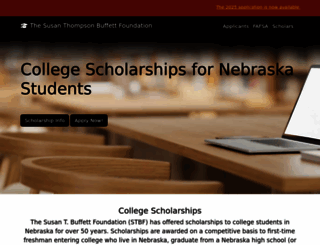 buffettscholarships.org screenshot