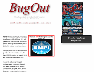 bug-outs.com screenshot