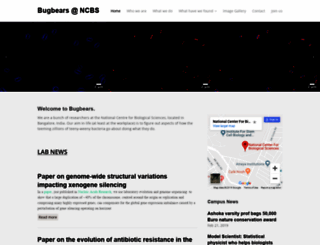 bugbears.ncbs.res.in screenshot