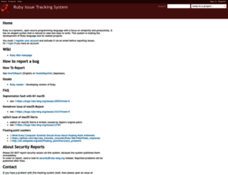 bugs.ruby-lang.org screenshot