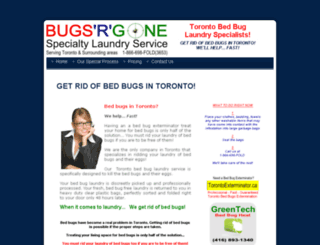 bugsrgonelaundry.com screenshot