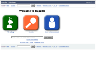 bugzilla.rti.org screenshot