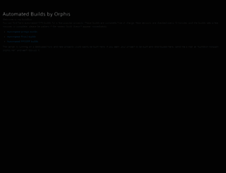 buildbot.orphis.net screenshot