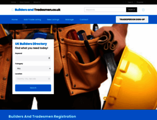 buildersandtradesmen.co.uk screenshot