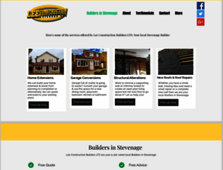 buildersinstevenage.co.uk screenshot