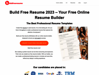 buildfreeresume.com screenshot