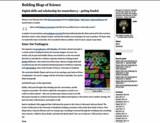 buildingblogsofscience.wordpress.com screenshot