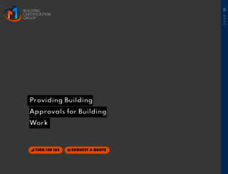 buildingcertificationgroup.com.au screenshot