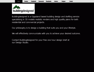 buildingdesigned.com.au screenshot
