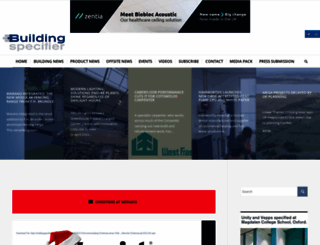 buildingspecifier.com screenshot