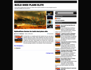 buildshedplanselite.blogspot.com screenshot