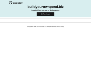 buildyourownpond.biz screenshot