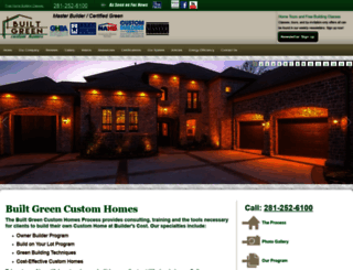 builtgreencustomhomes.com screenshot