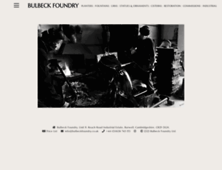 bulbeckfoundry.co.uk screenshot