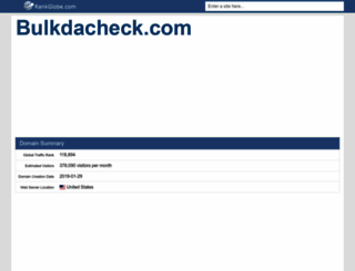 bulkdacheck.com.rankglobe.com screenshot