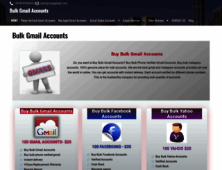 bulkgmailaccounts.com screenshot