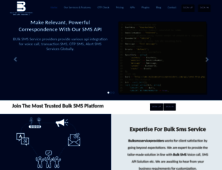 bulksmsserviceproviders.com screenshot