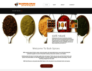 bulkspices.com.au screenshot
