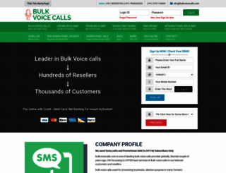 bulkvoicecalls.com screenshot