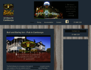 bullandbarleyinn.com.au screenshot