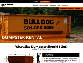 bulldogdumpsters.com screenshot