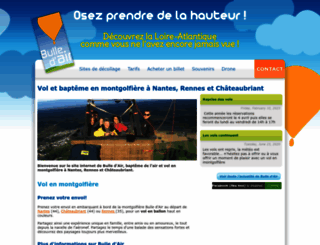 bulledairmontgolfiere.com screenshot