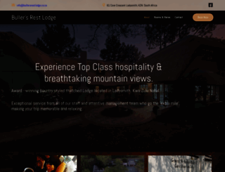 bullersrestlodge.co.za screenshot