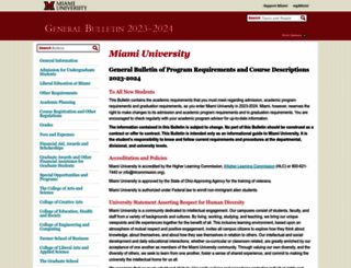 bulletin.miamioh.edu screenshot