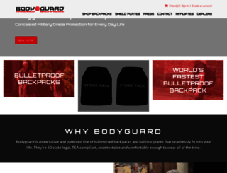bulletproofbodyguard.com screenshot
