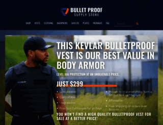 bulletproofsupplystore.com screenshot