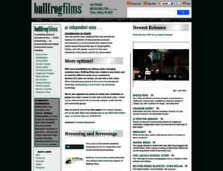 bullfrogfilms.com screenshot