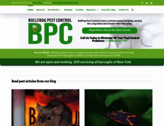 bullfrogpest.com screenshot