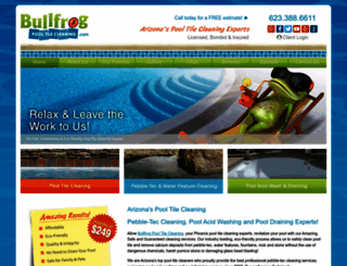 bullfrogpooltilecleaning.com screenshot