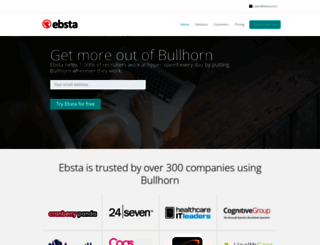 bullhorn.ebsta.com screenshot
